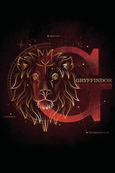 Canvas Print Harry Potter - Gryffindor Initial
