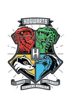 Canvas Print Harry Potter - Hogwarts houses