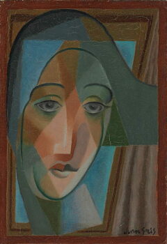 Canvas Print Head of a Harlequin; Tete d'Arlequin, 1924