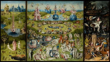 Canvas Print Hieronymus Bosch - The Garden of Earthly Delights