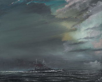 Canvas Print HMS Hood 1941, 2014,