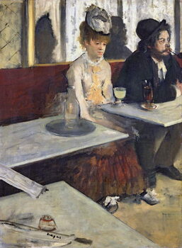 Canvas Print In a Cafe, or The Absinthe, c.1875-76
