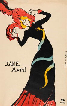 Canvas Print Jane Avril poster