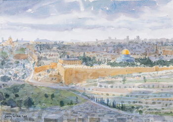 Canvas Print Jerusalem from The Mount Of Olives, 2019