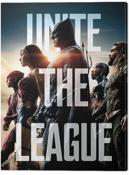 Canvas Print Justice League Movie - Unite The League