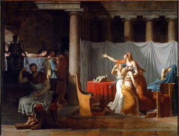 Canvas Print Lictors Bearing to Brutus the Bodies of his Son, 1789