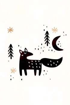 Canvas Print Little Winter Fox