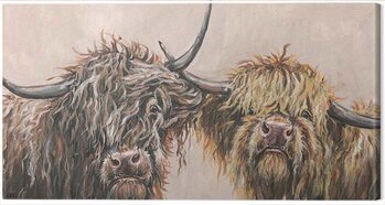 Canvas Print Louise Brown - Nosey Cows