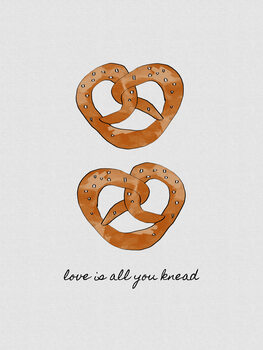 Canvas Print Love Is All You Knead