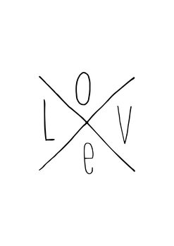 Canvas Print Love X