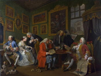 Canvas Print Marriage a la Mode: I - The Marriage Settlement, c.1743