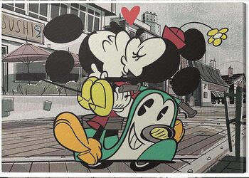 Canvas Print Mickey Shorts - Mickey and Minnie