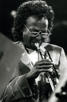 Canvas Print Miles Davis performing at the Montreux Jazz Festival, 1991