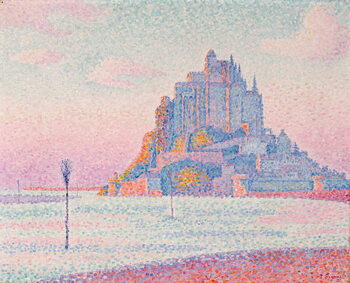 Canvas Print Mont Saint-Michel, Setting Sun, 1897