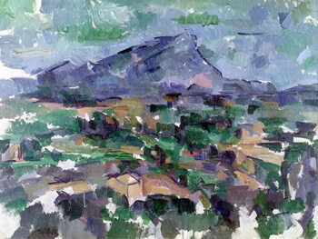 Canvas Print Mount Sainte-Victoire, 1904-06