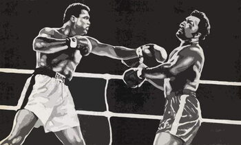 Canvas Print Muhammad Ali defeating George Foreman