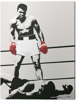 Canvas Print Muhammad Ali - Gloves