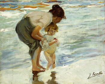 Canvas Print On the Beach, 1908