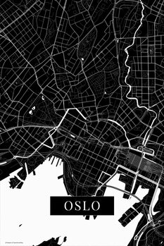 Canvas Print Oslo black
