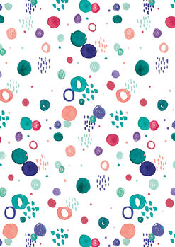 Canvas Print Painty dots