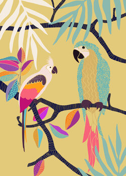 Canvas Print Parrots