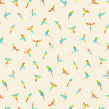 Canvas Print Parrots - pattern, 2020