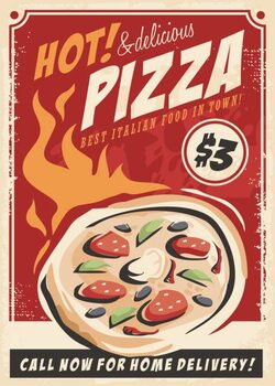 Canvas Print Pizza promotional poster