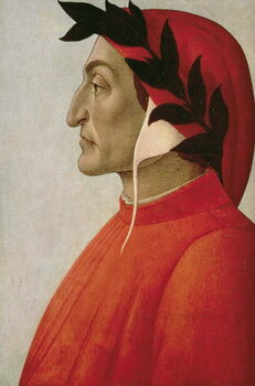 Canvas Print Portrait of Dante