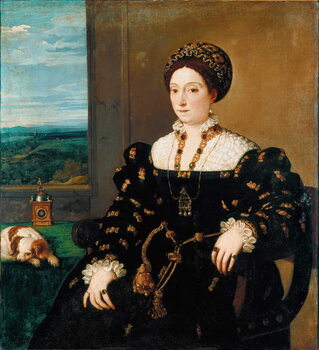 Canvas Print Portrait of Eleonora Gonzaga