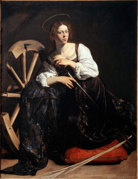 Canvas Print Portrait of Saint Catherine of Alexandria, 1595-1596