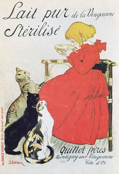 Canvas Print Poster advertising 'Pure Sterilised Milk