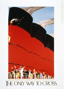 Canvas Print Poster advertising the RMS Queen Mary