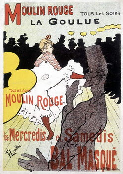Canvas Print Poster for Moulin Rouge and La Goulue