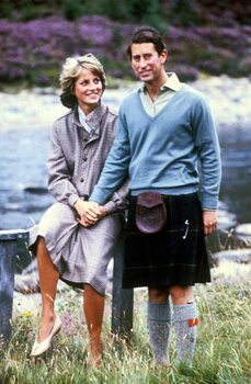 Canvas Print Prince Charles and Lady Diana Spencer
