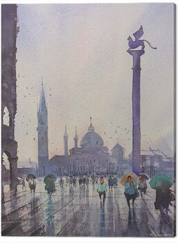 Canvas Print Rajan Dey - Venice After Rain