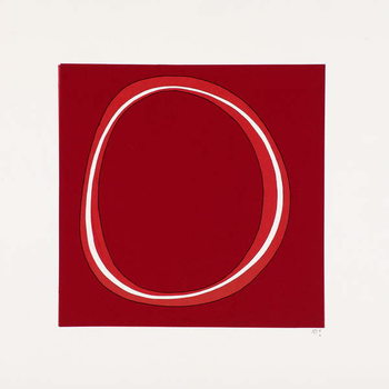 Canvas Print Red Circle