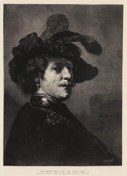 Canvas Print Rembrandt as an Officer