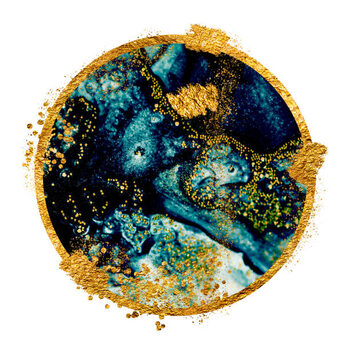 Canvas Print River. Marble art. Background.