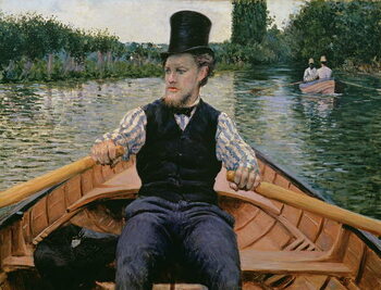 Canvas Print Rower in a Top Hat, c.1877-78