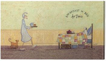 Canvas Print Sam Toft - Breakfast in bed for Doris