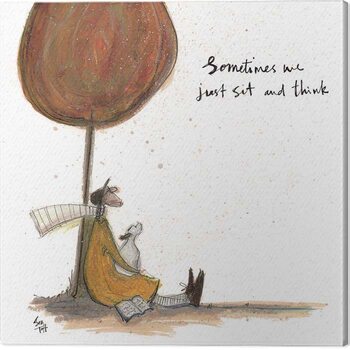 Canvas Print Sam Toft - Sometimes We Just Sit and Think