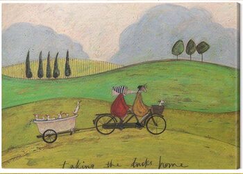 Canvas Print Sam Toft - Taking the Ducks Home
