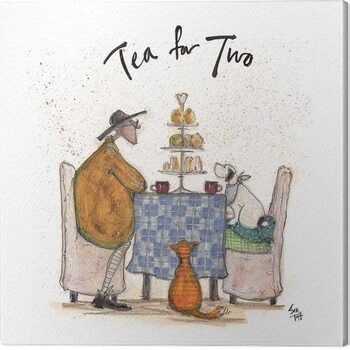 Canvas Print Sam Toft - Tea for Two - Colour
