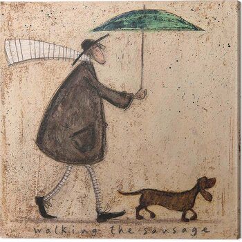 Sam Toft Print Don't Dilly Dally on the Way Canvas 40x30x3.8cm