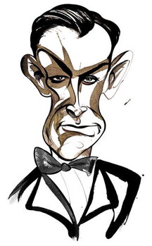 Canvas Print Scottish actor Sean Connery  as 'James Bond 007'