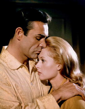 Canvas Print Sean Connery And Tippi Hedren