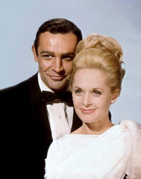 Canvas Print Sean Connery And Tippi Hedren