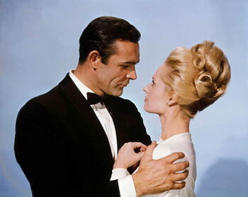Canvas Print Sean Connery And Tippi Hedren