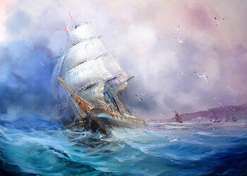 Canvas Print Seascape Sea breeze