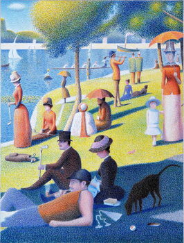 Canvas Print SEURAT-Golf, 2017, Colour pencil drawing on paper